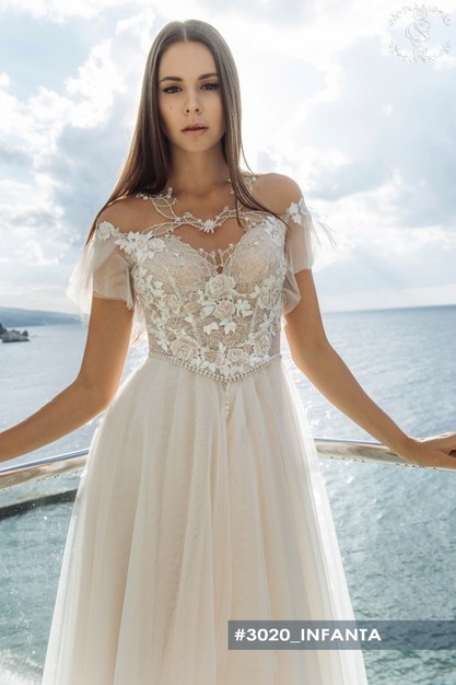 Gabbiano. Свадебное платье Инфанта. Коллекция Crystal world 